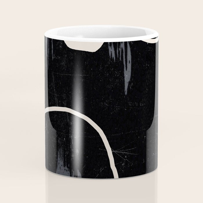 Modern Abstract Art Cat Coffee Mug Gallery Image 4