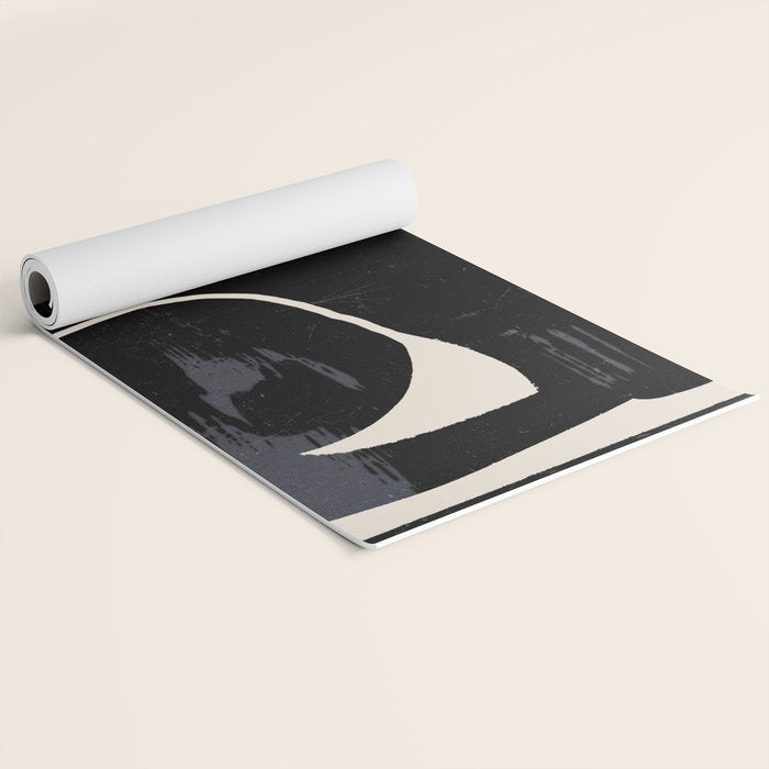 Modern Abstract Art Cat Yoga Mat Gallery Image 2