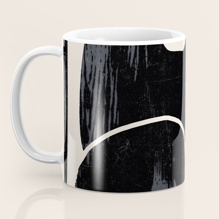 Modern Abstract Art Cat Coffee Mug Gallery Image 3