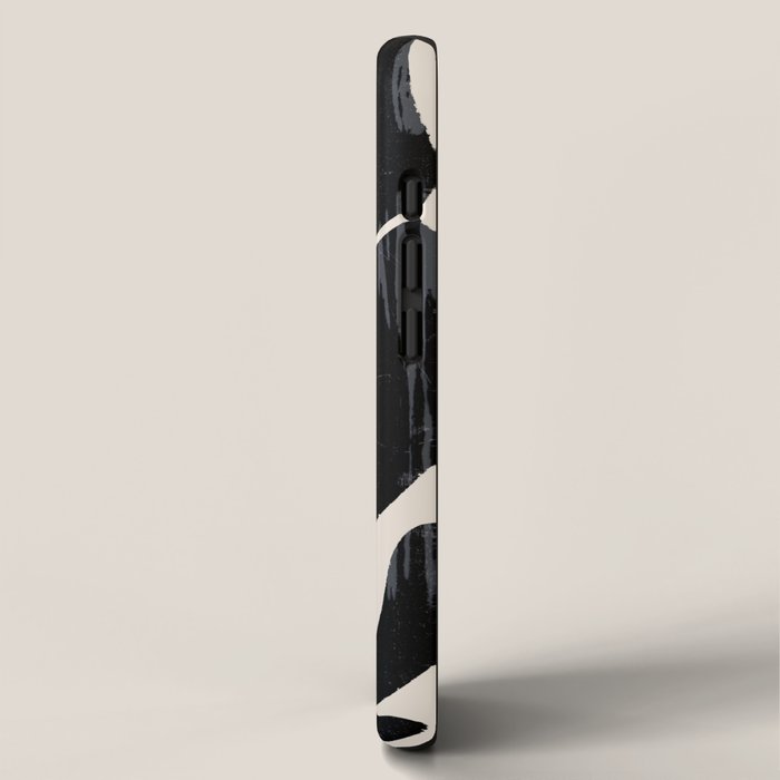 Modern Abstract Art Cat iPhone Case Gallery Image 2