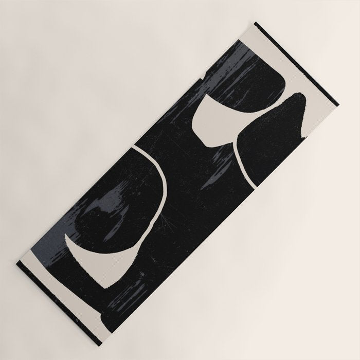 Modern Abstract Art Cat Yoga Mat Gallery Image 1