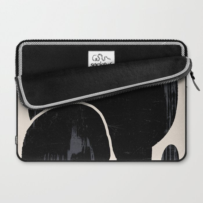 Modern Abstract Art Cat Laptop Sleeve Gallery Image 2