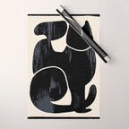 Modern Abstract Art Cat Wrapping Paper Gallery Image 1