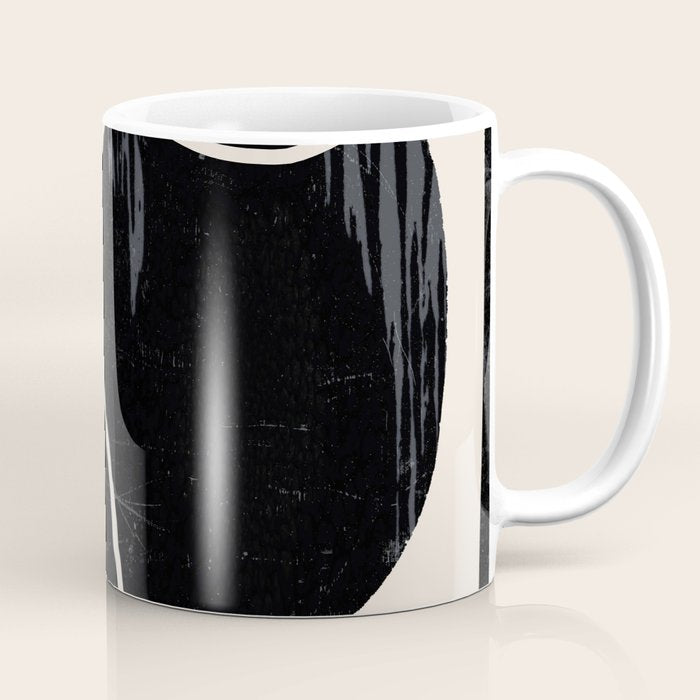 Modern Abstract Art Cat Coffee Mug Gallery Image 1