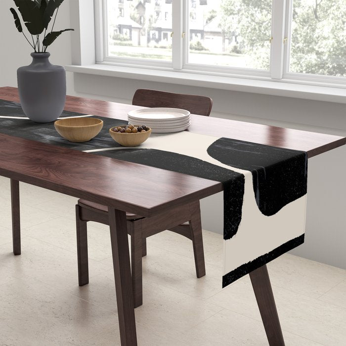 Modern Abstract Art Cat Table Runner Gallery Image 2