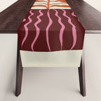 Pink dropping flower pottery   Table Runner Gallery Image 1