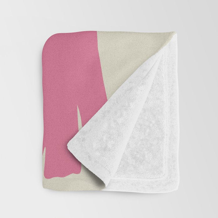 Pink dropping flower pottery   Throw Blanket Gallery Image 3