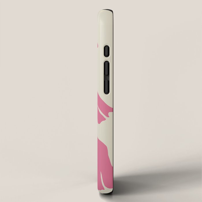 Pink dropping flower pottery   iPhone Case Gallery Image 2