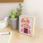 Pink dropping flower pottery   Mini Art Print Gallery Image 2