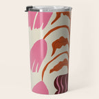 Pink dropping flower pottery   Travel Mug Gallery Image 3