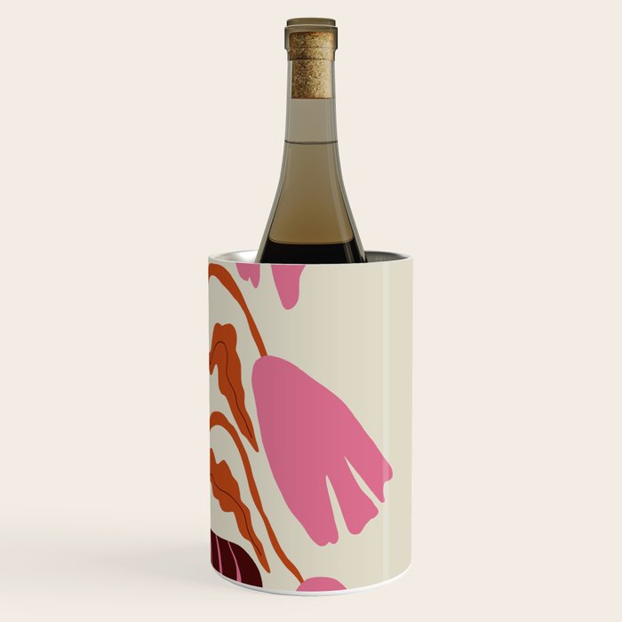 Pink dropping flower pottery   Wine Chiller Gallery Image 3