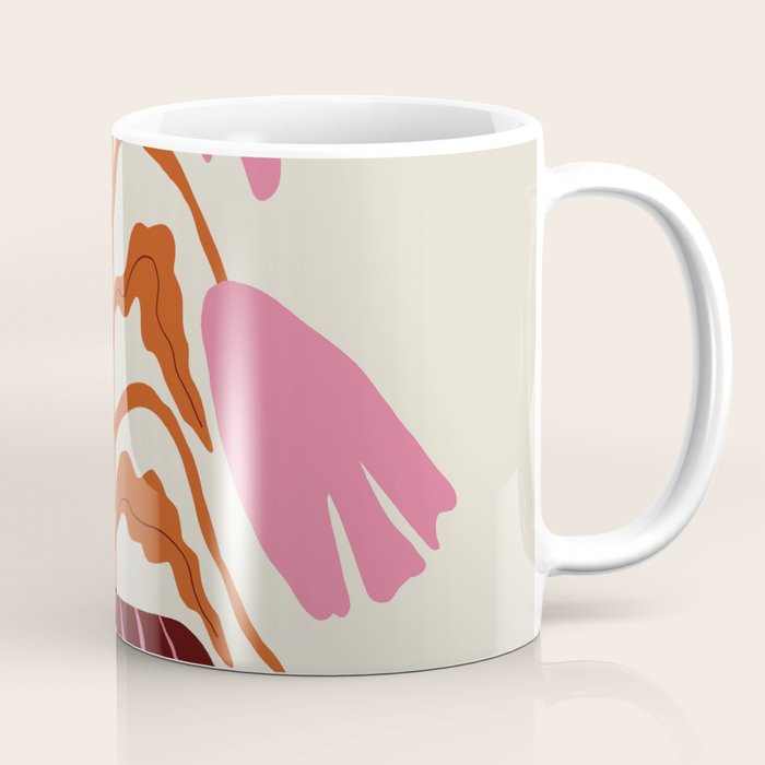 Pink dropping flower pottery   Coffee Mug Gallery Image 1