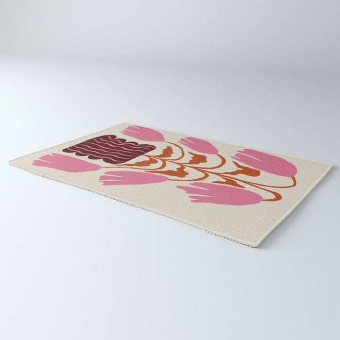 Pink dropping flower pottery   Rug Gallery Image 3
