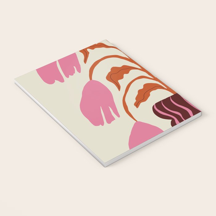 Pink dropping flower pottery   Notebook Gallery Image 3