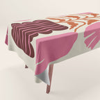 Pink dropping flower pottery   Tablecloth Gallery Image 1