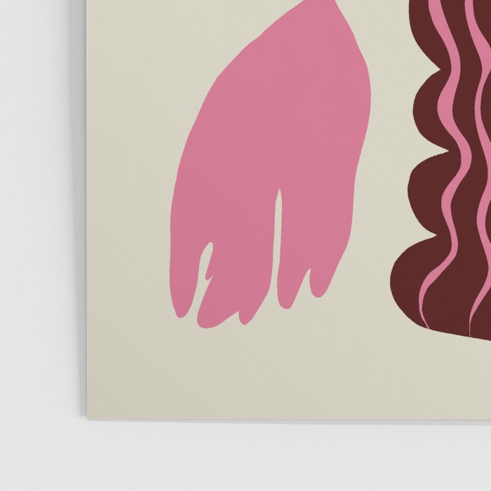 Pink dropping flower pottery   Poster Gallery Image 3