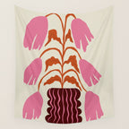 Pink dropping flower pottery   Wall Tapestry Gallery Image 4