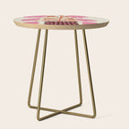 Pink dropping flower pottery   Side Table Gallery Image 1
