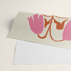 Pink dropping flower pottery   Wrapping Paper Gallery Image 2