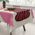 Pink dropping flower pottery   Tablecloth Gallery Image 3