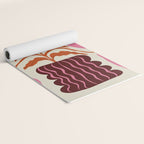 Pink dropping flower pottery   Yoga Mat Gallery Image 2