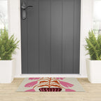 Pink dropping flower pottery   Welcome Mat Gallery Image 3