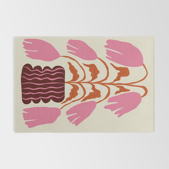 Pink dropping flower pottery   Rug Gallery Image 2