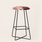Pink dropping flower pottery   Stool Gallery Image 1
