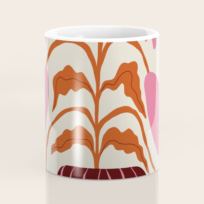 Pink dropping flower pottery   Coffee Mug Gallery Image 4