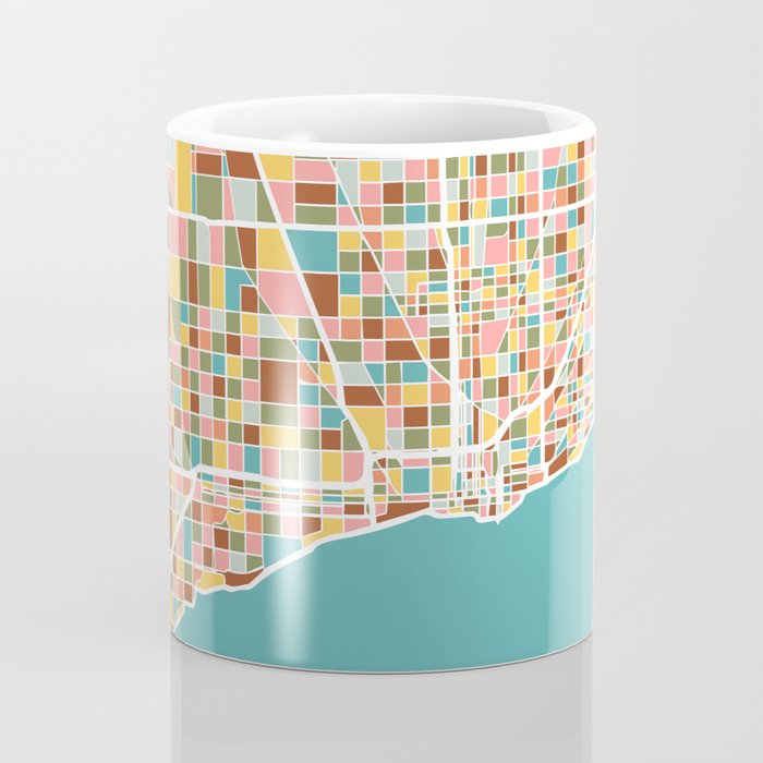 Chicago Map Art Coffee Mug Gallery Image 4