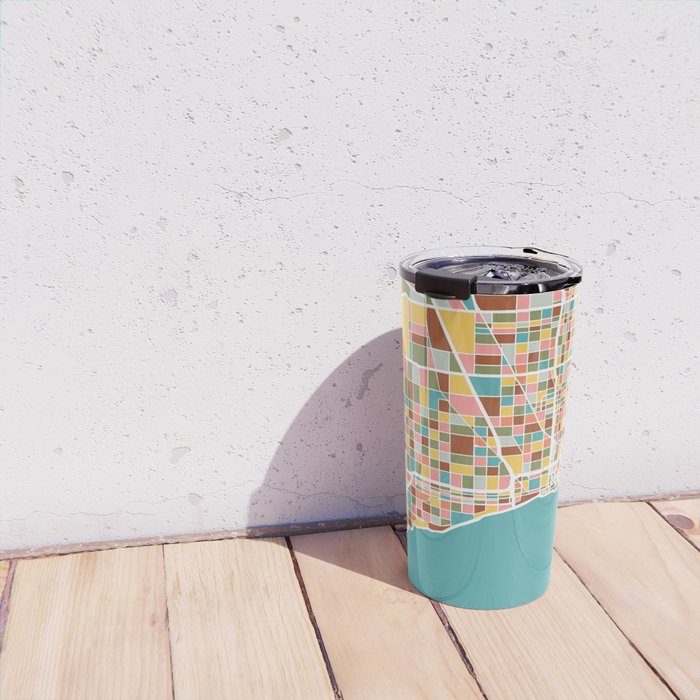 Chicago Map Art Travel Mug Gallery Image 4