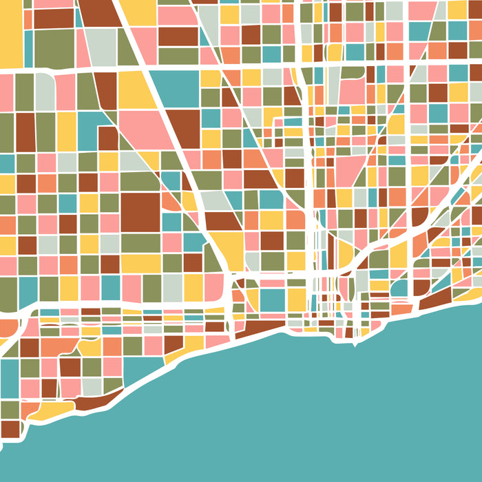 Chicago Map Art Coffee Mug Gallery Image 2