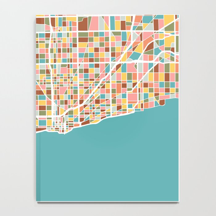 Chicago Map Art Notebook Gallery Image 4