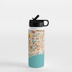 Chicago Map Art Water Bottle Gallery Image 1