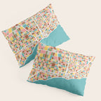 Chicago Map Art Pillow Sham Gallery Image 3