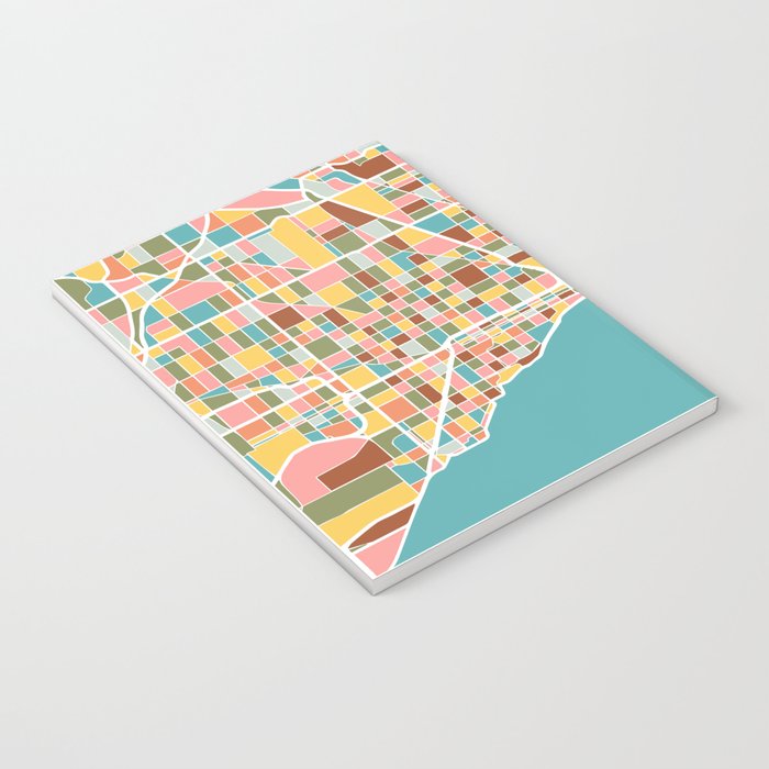 Chicago Map Art Notebook Gallery Image 3