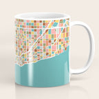 Chicago Map Art Coffee Mug Gallery Image 1