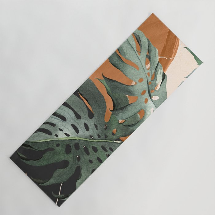 Abstract Art Tropical Leaves 162 Yoga Mat Gallery Image 1