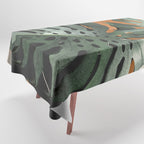 Abstract Art Tropical Leaves 162 Tablecloth Gallery Image 1