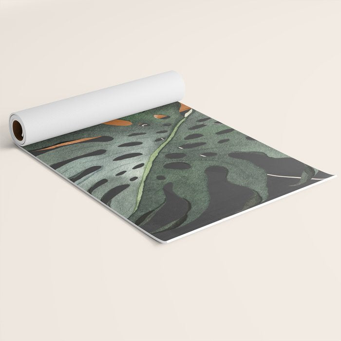 Abstract Art Tropical Leaves 162 Yoga Mat Gallery Image 2