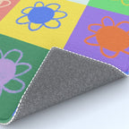 Floral checkerboard pattern Rug Gallery Image 4
