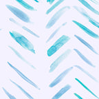 Baby blue and teal herringbone - watercolor brush strokes Coffee Mug Gallery Image 2