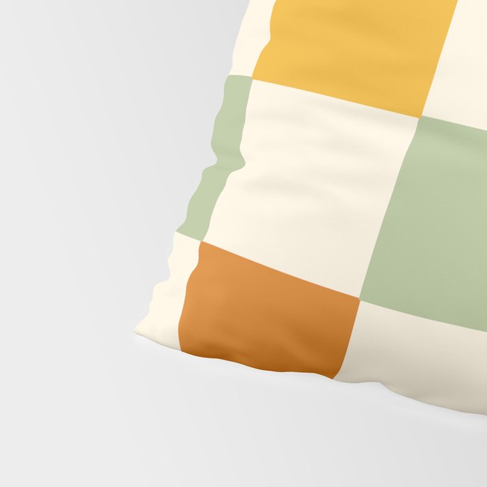 Vintage Checkerboard Pattern Pillow Sham Gallery Image 4
