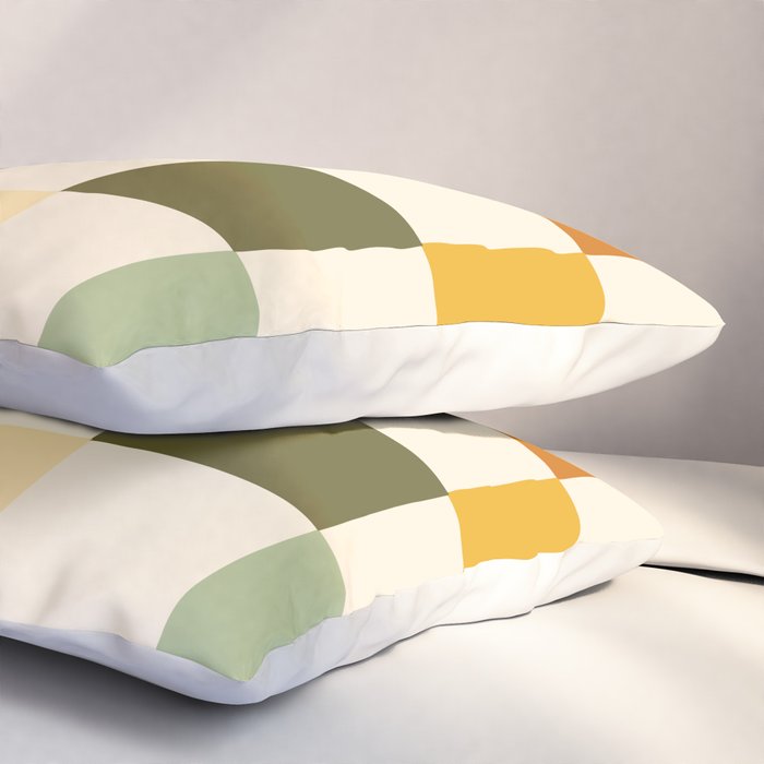 Vintage Checkerboard Pattern Pillow Sham Gallery Image 3
