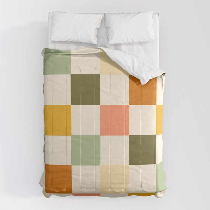 Vintage Checkerboard Pattern Comforter Gallery Image 1
