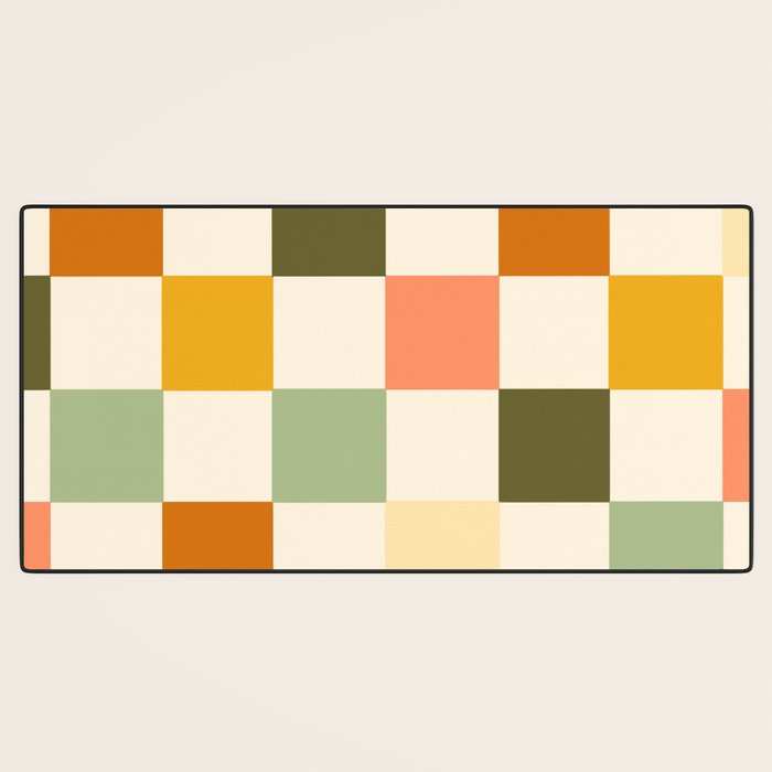 Vintage Checkerboard Pattern Desk Mat Gallery Image 3