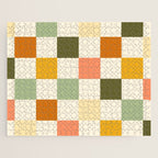 Vintage Checkerboard Pattern Jigsaw Puzzle Gallery Image 1