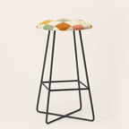 Vintage Checkerboard Pattern Stool Gallery Image 1