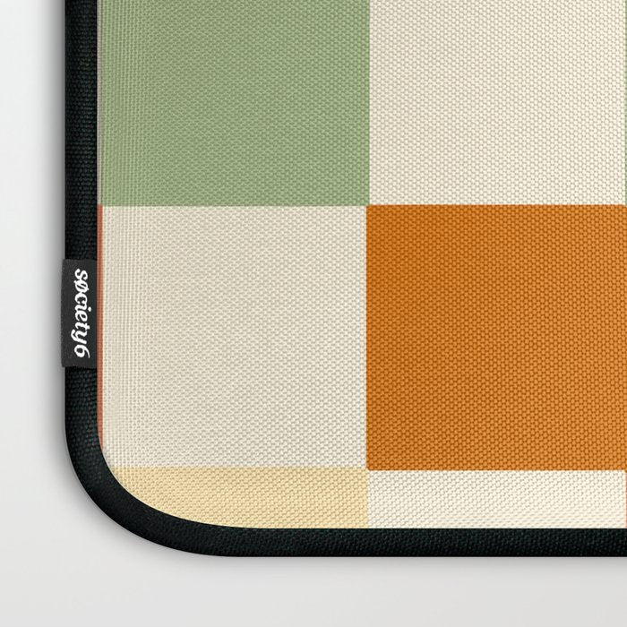 Vintage Checkerboard Pattern Laptop Sleeve Gallery Image 3