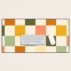 Vintage Checkerboard Pattern Desk Mat Gallery Image 1